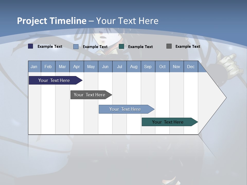 A Couple Of Anime Characters Standing Next To Each Other PowerPoint Template