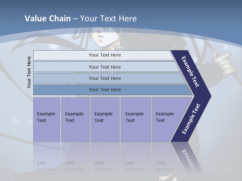 A Couple Of Anime Characters Standing Next To Each Other PowerPoint Template