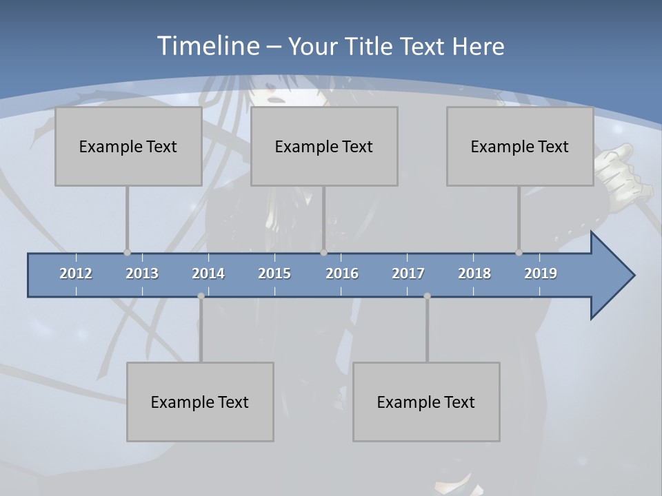 A Couple Of Anime Characters Standing Next To Each Other PowerPoint Template
