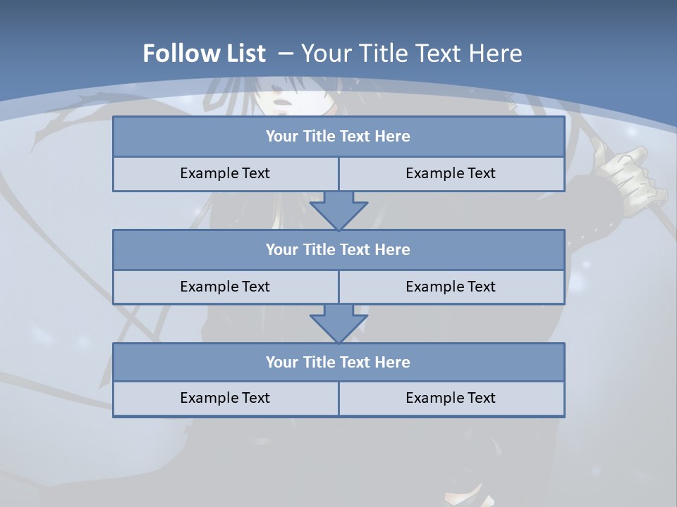 A Couple Of Anime Characters Standing Next To Each Other PowerPoint Template