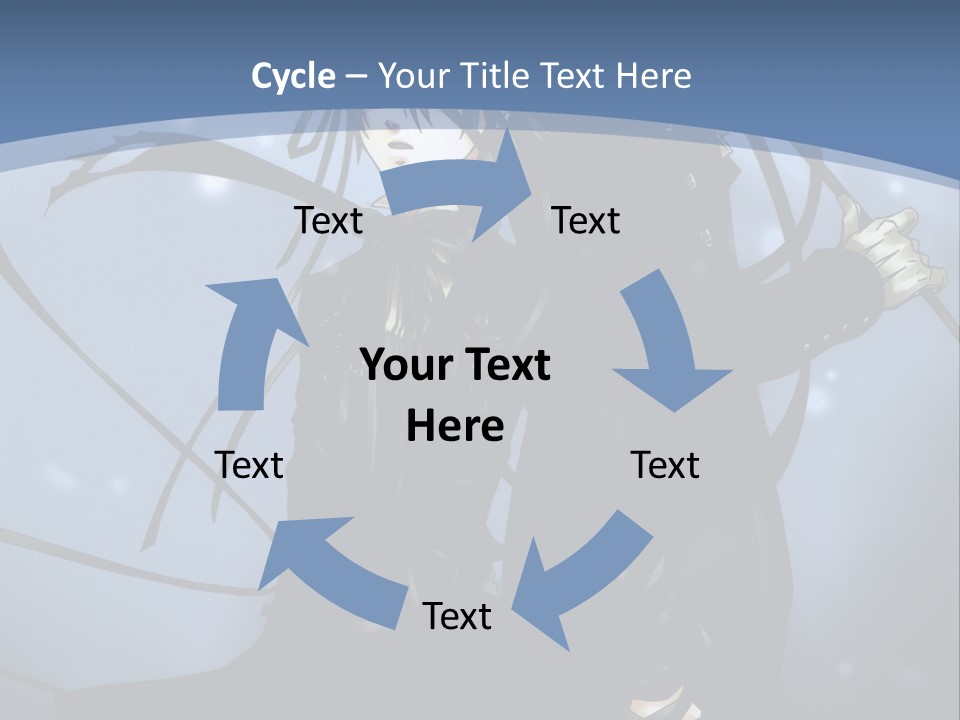 A Couple Of Anime Characters Standing Next To Each Other PowerPoint Template