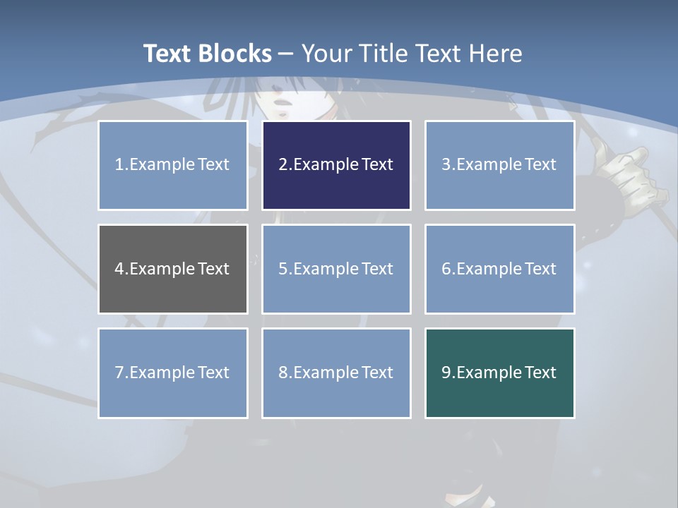 A Couple Of Anime Characters Standing Next To Each Other PowerPoint Template