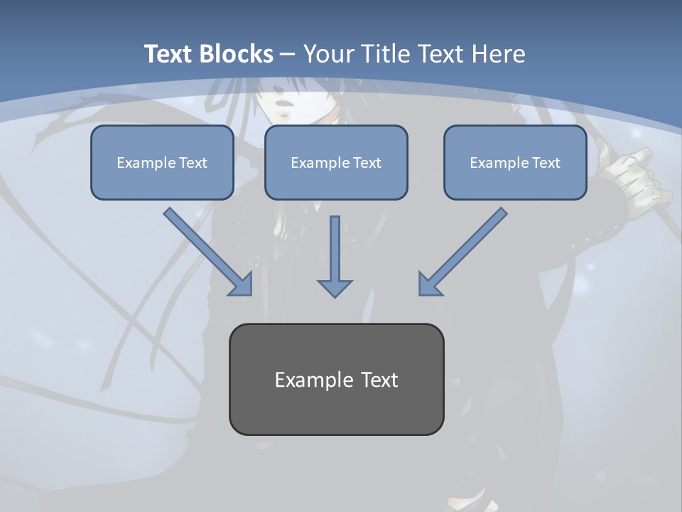 A Couple Of Anime Characters Standing Next To Each Other PowerPoint Template