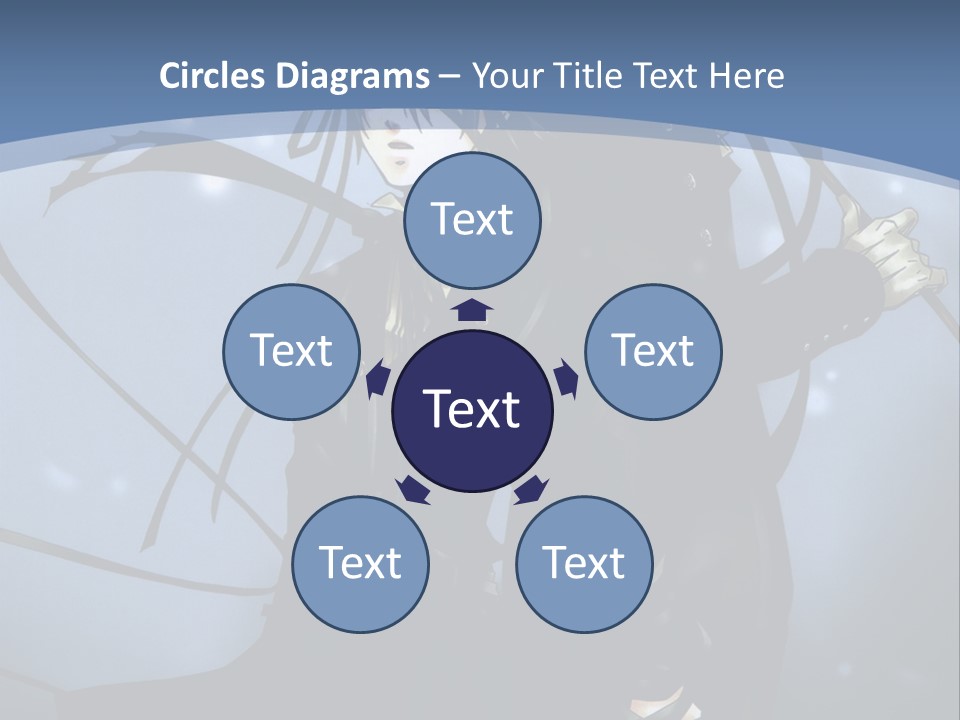 A Couple Of Anime Characters Standing Next To Each Other PowerPoint Template