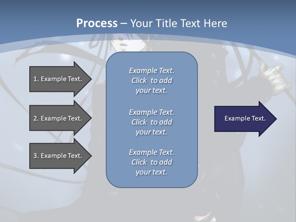 A Couple Of Anime Characters Standing Next To Each Other PowerPoint Template