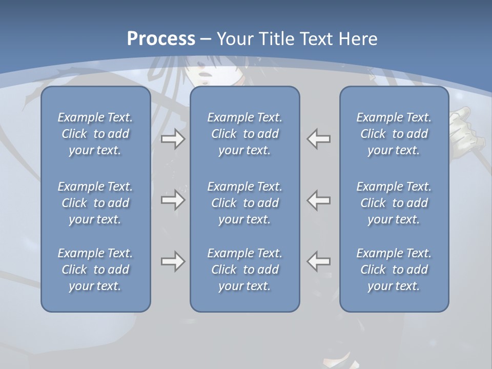 A Couple Of Anime Characters Standing Next To Each Other PowerPoint Template