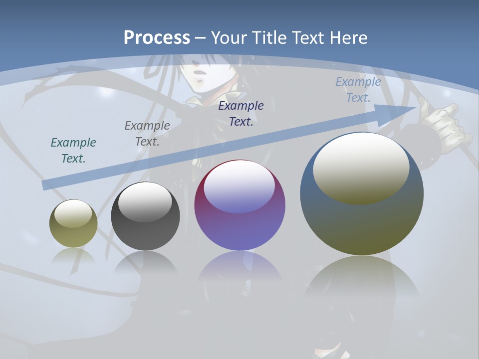 A Couple Of Anime Characters Standing Next To Each Other PowerPoint Template