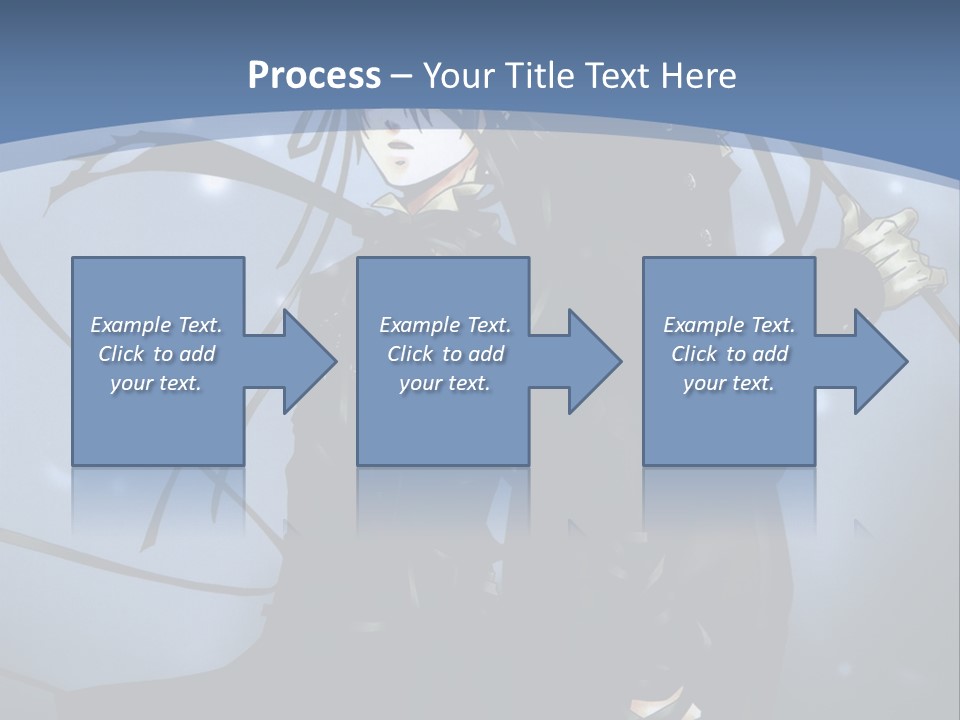 A Couple Of Anime Characters Standing Next To Each Other PowerPoint Template