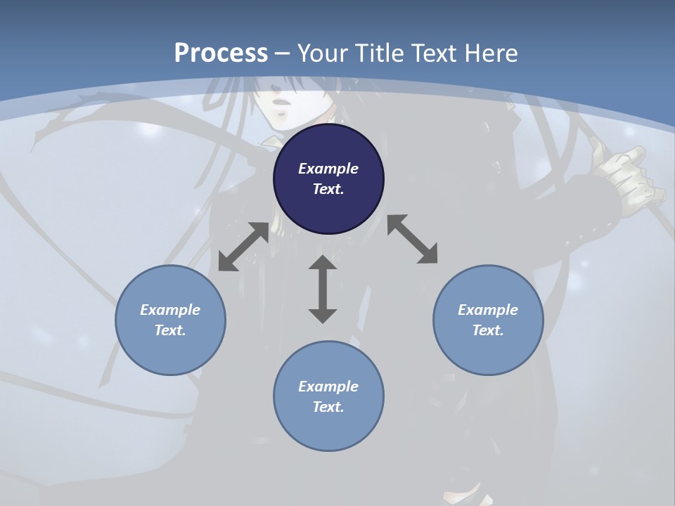 A Couple Of Anime Characters Standing Next To Each Other PowerPoint Template