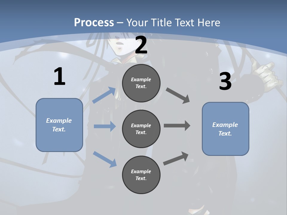 A Couple Of Anime Characters Standing Next To Each Other PowerPoint Template