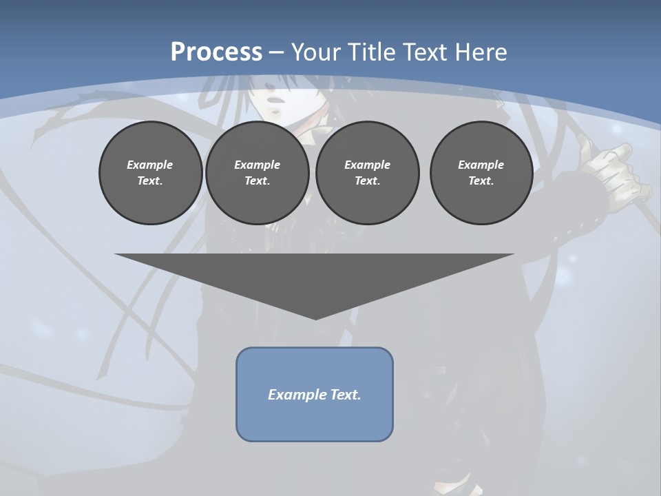 A Couple Of Anime Characters Standing Next To Each Other PowerPoint Template