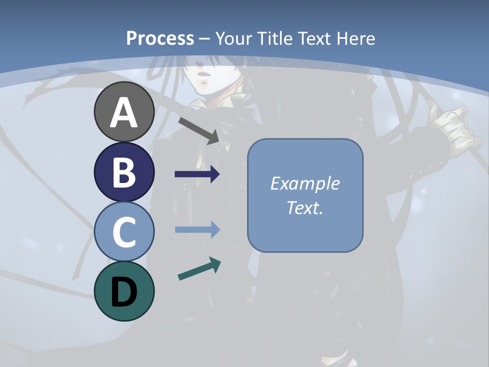 A Couple Of Anime Characters Standing Next To Each Other PowerPoint Template