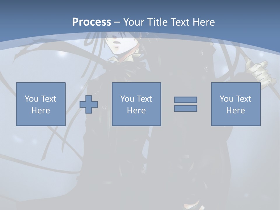 A Couple Of Anime Characters Standing Next To Each Other PowerPoint Template
