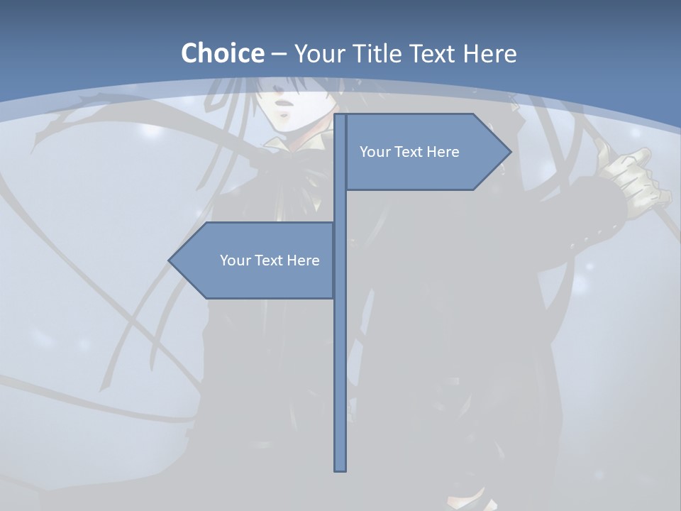 A Couple Of Anime Characters Standing Next To Each Other PowerPoint Template