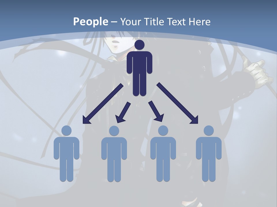 A Couple Of Anime Characters Standing Next To Each Other PowerPoint Template