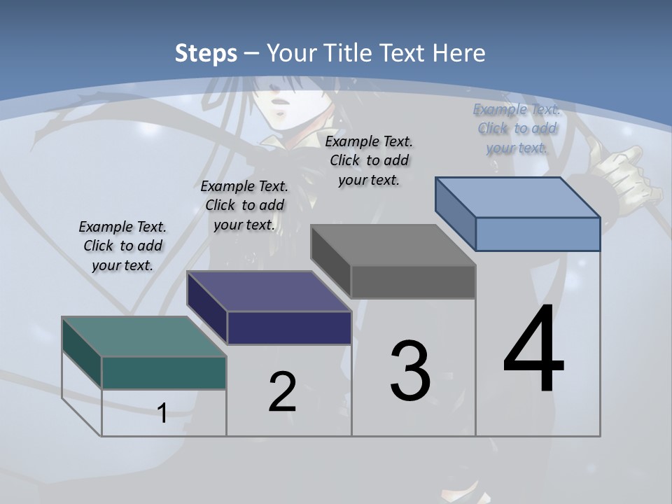 A Couple Of Anime Characters Standing Next To Each Other PowerPoint Template
