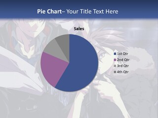 A Couple Of Anime Characters Standing Next To Each Other PowerPoint Template