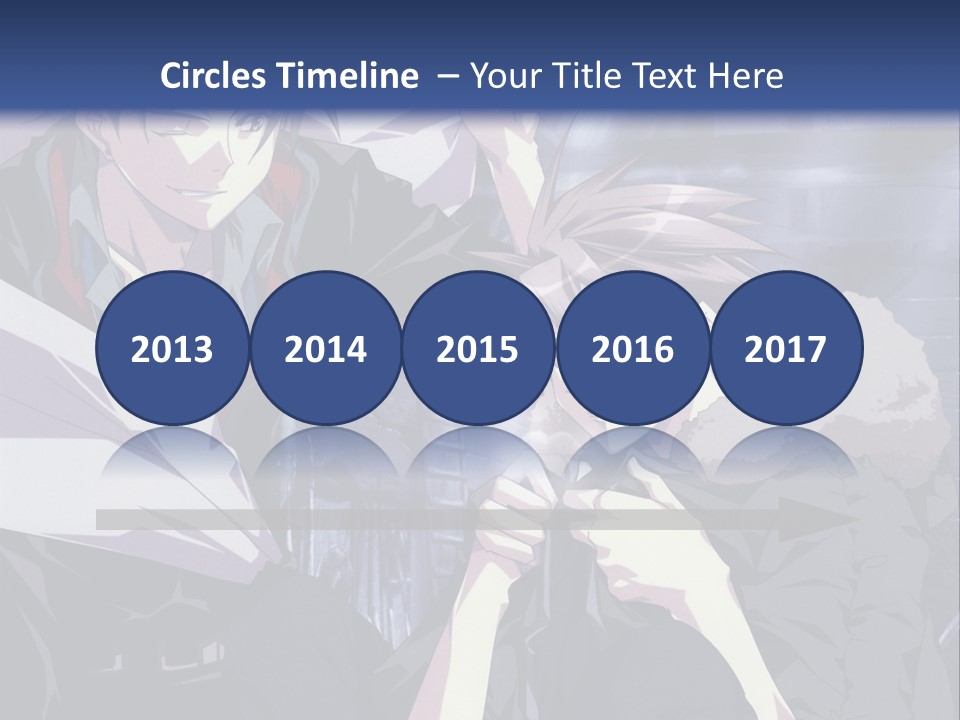 A Couple Of Anime Characters Standing Next To Each Other PowerPoint Template