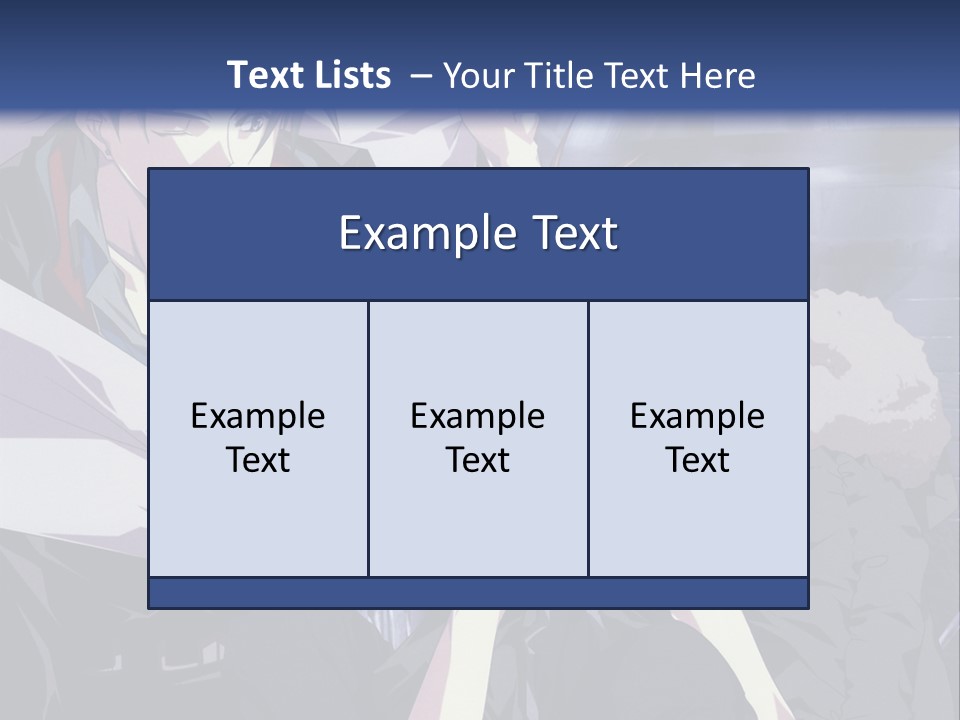A Couple Of Anime Characters Standing Next To Each Other PowerPoint Template