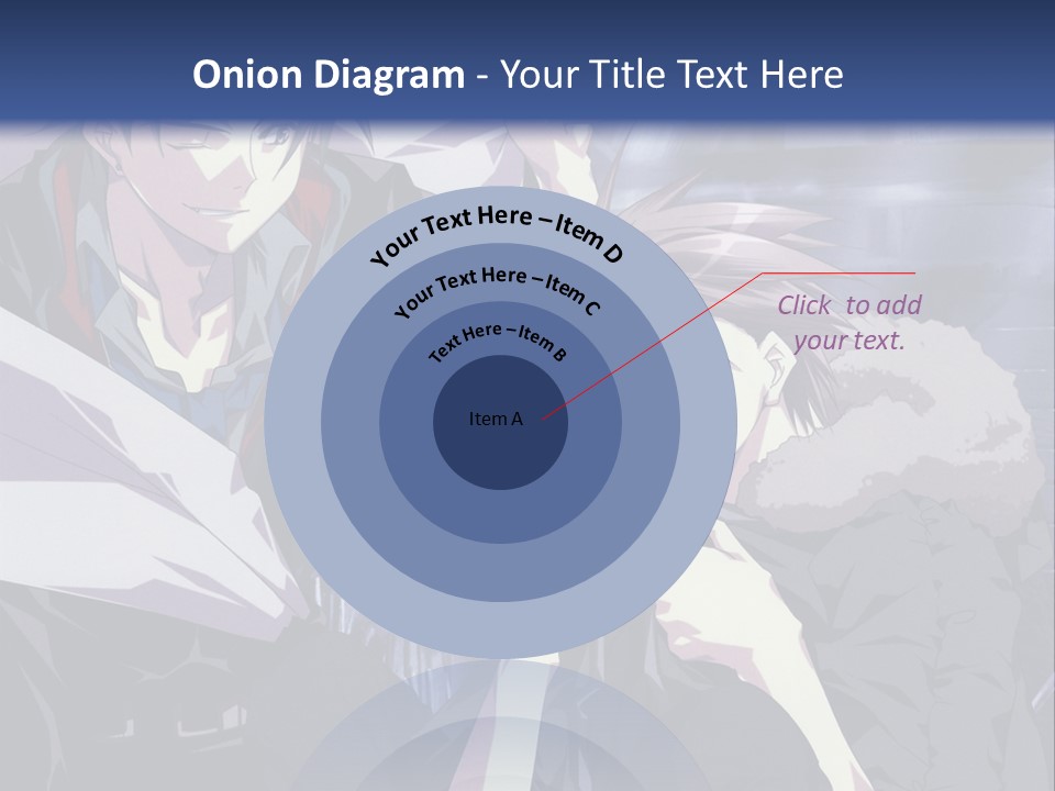 A Couple Of Anime Characters Standing Next To Each Other PowerPoint Template
