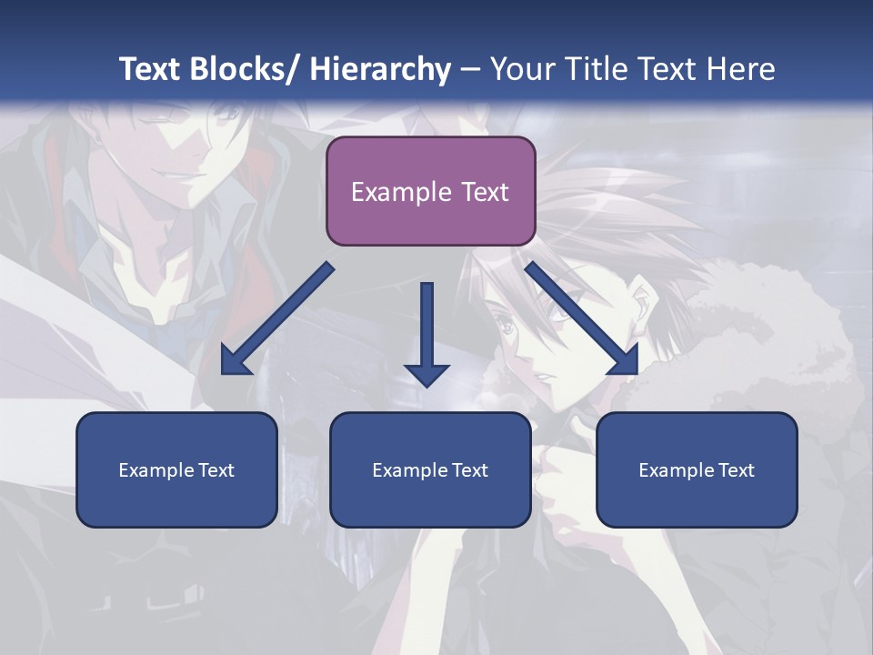 A Couple Of Anime Characters Standing Next To Each Other PowerPoint Template
