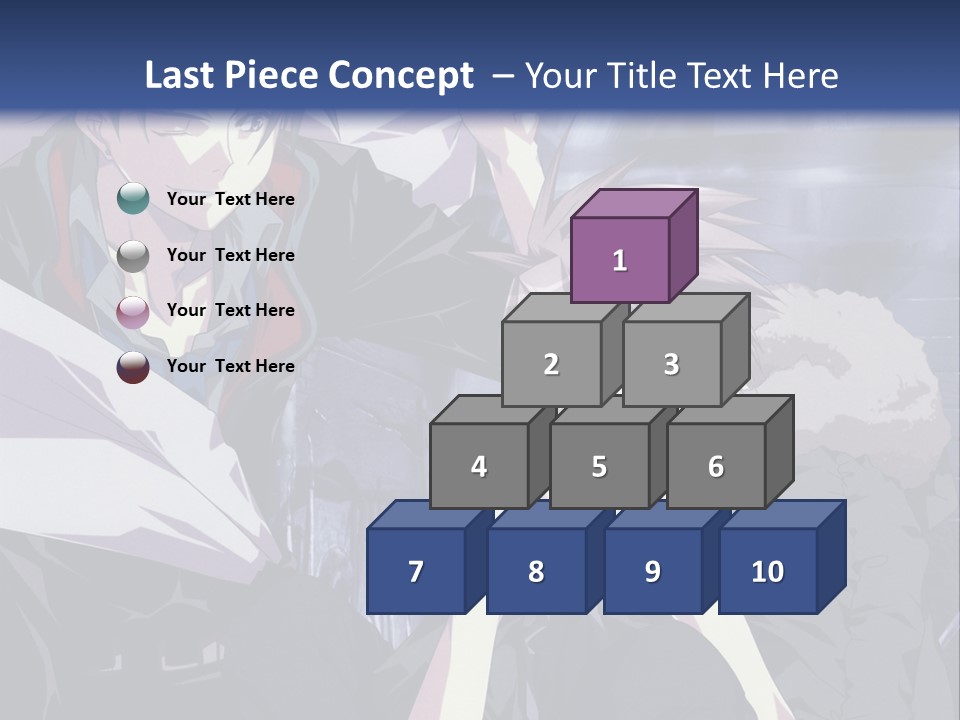 A Couple Of Anime Characters Standing Next To Each Other PowerPoint Template