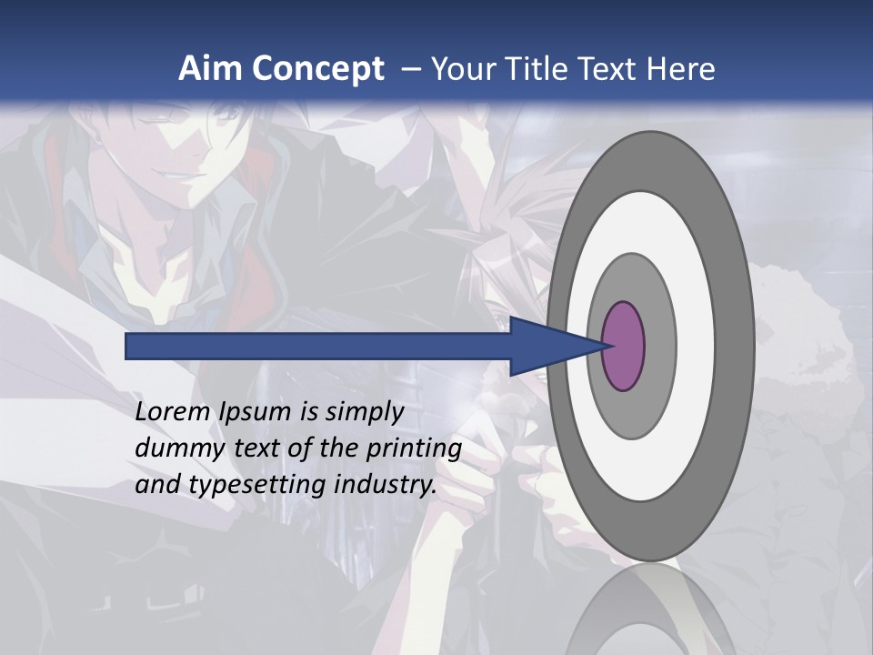 A Couple Of Anime Characters Standing Next To Each Other PowerPoint Template