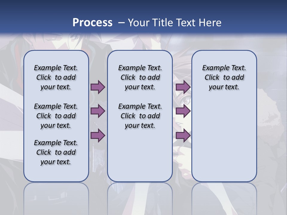 A Couple Of Anime Characters Standing Next To Each Other PowerPoint Template