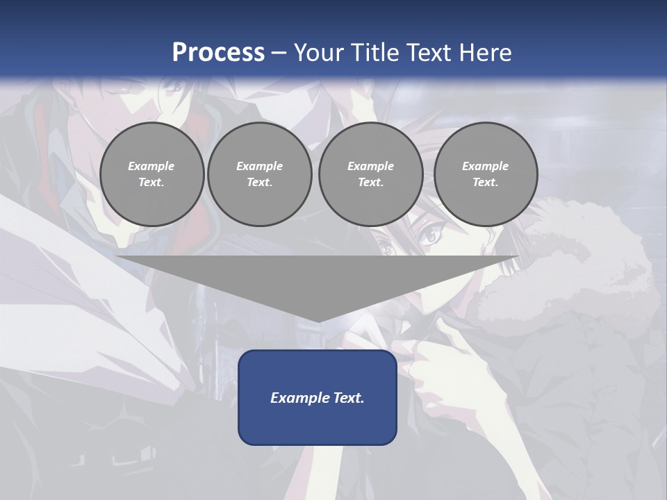 A Couple Of Anime Characters Standing Next To Each Other PowerPoint Template