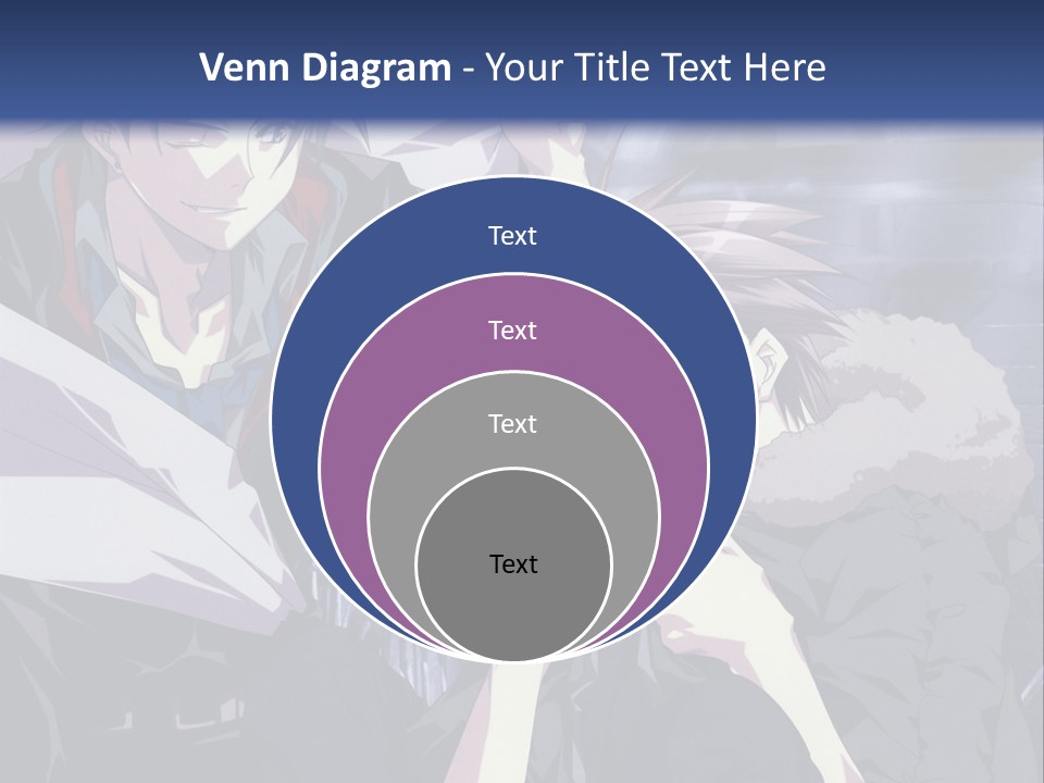 A Couple Of Anime Characters Standing Next To Each Other PowerPoint Template