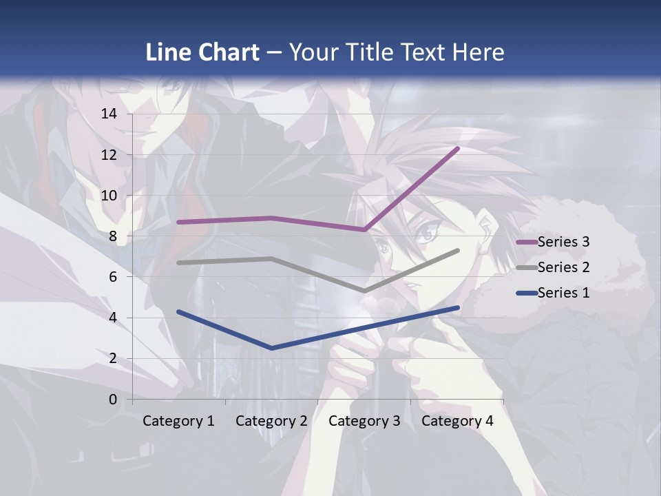 A Couple Of Anime Characters Standing Next To Each Other PowerPoint Template