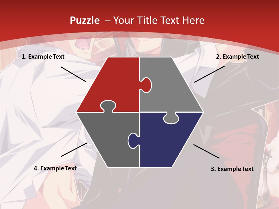 A Couple Of People That Are In A Room PowerPoint Template