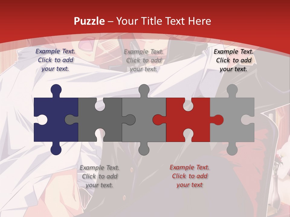 A Couple Of People That Are In A Room PowerPoint Template