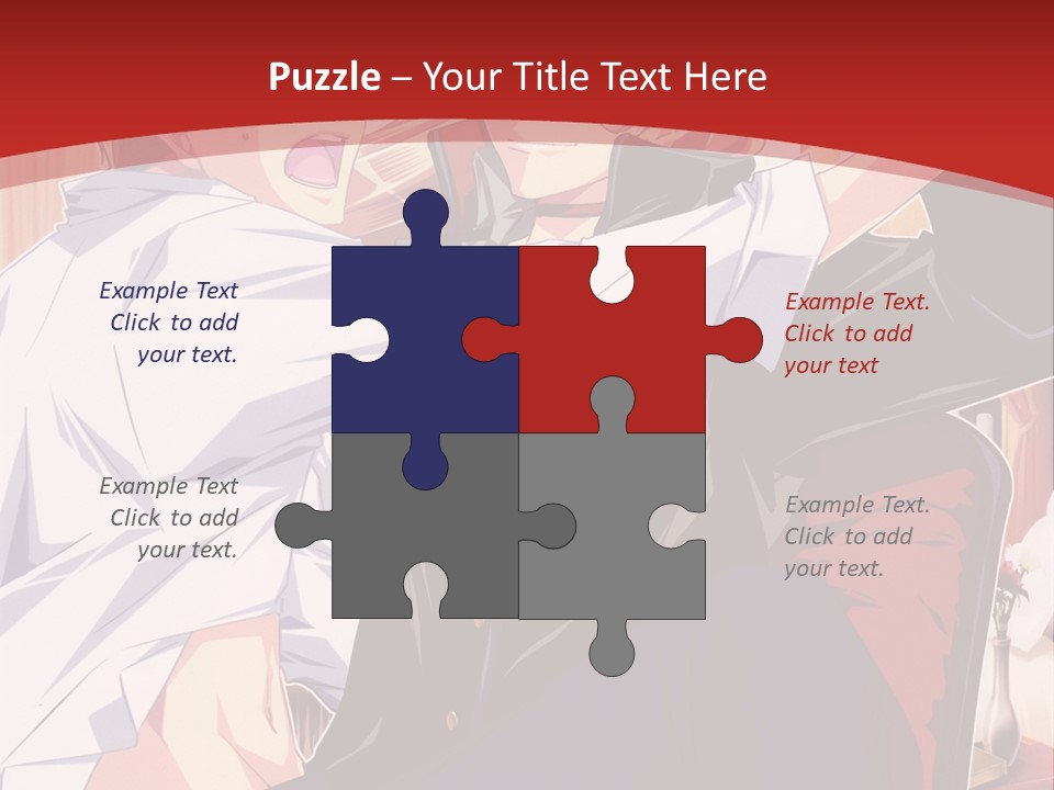 A Couple Of People That Are In A Room PowerPoint Template