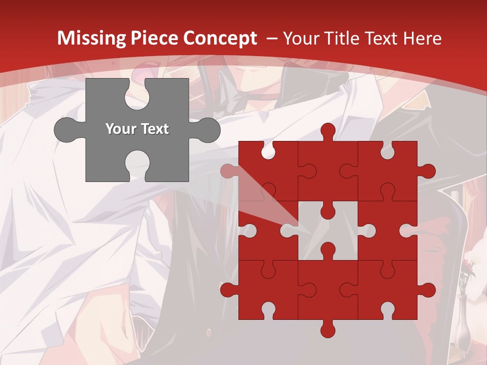 A Couple Of People That Are In A Room PowerPoint Template