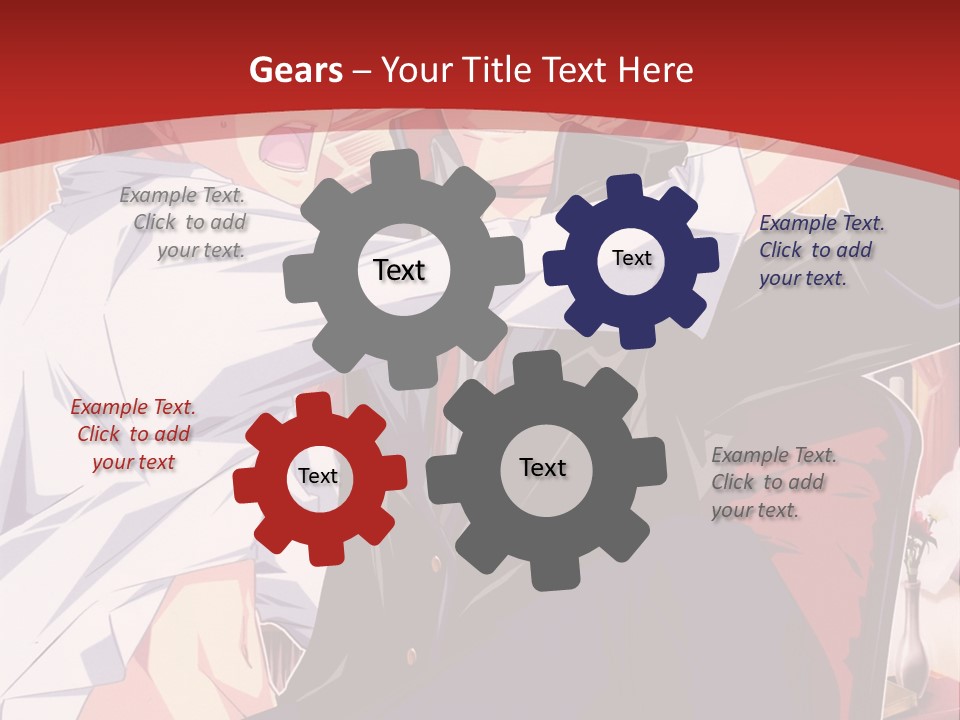 A Couple Of People That Are In A Room PowerPoint Template