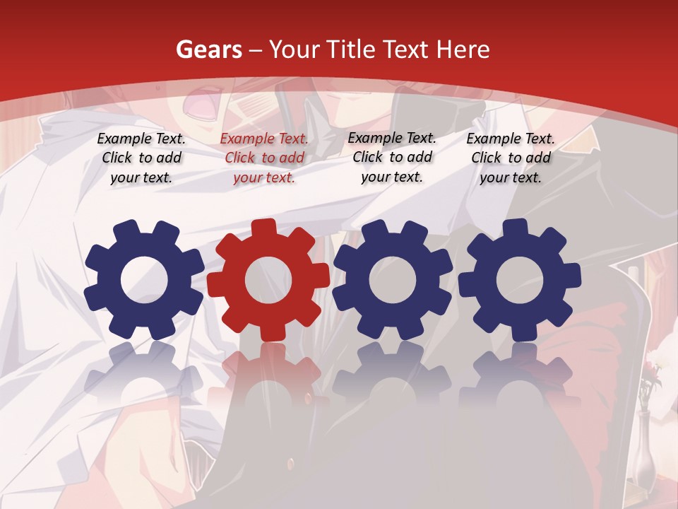 A Couple Of People That Are In A Room PowerPoint Template