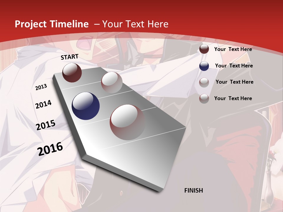 A Couple Of People That Are In A Room PowerPoint Template