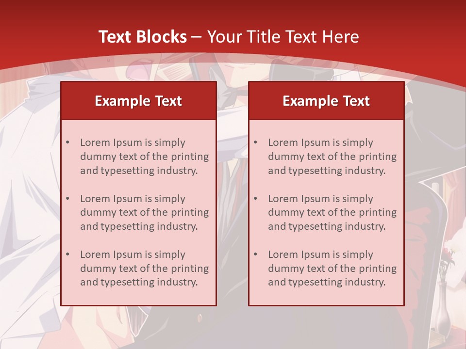 A Couple Of People That Are In A Room PowerPoint Template