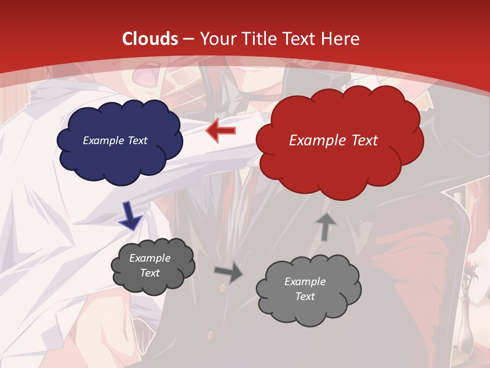 A Couple Of People That Are In A Room PowerPoint Template