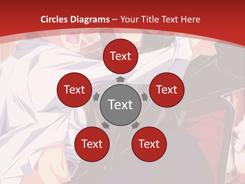 A Couple Of People That Are In A Room PowerPoint Template