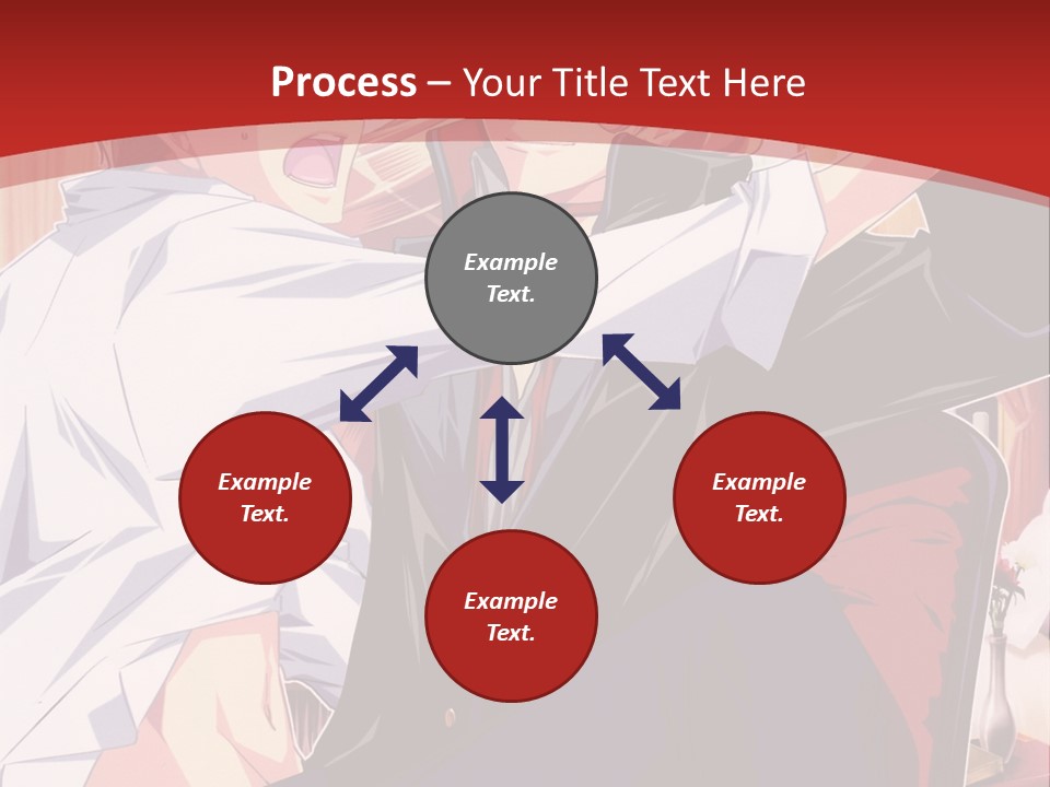 A Couple Of People That Are In A Room PowerPoint Template