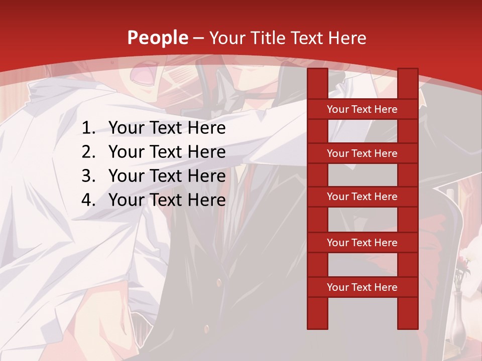 A Couple Of People That Are In A Room PowerPoint Template