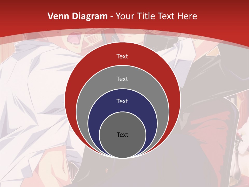 A Couple Of People That Are In A Room PowerPoint Template