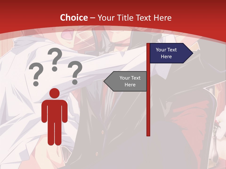 A Couple Of People That Are In A Room PowerPoint Template