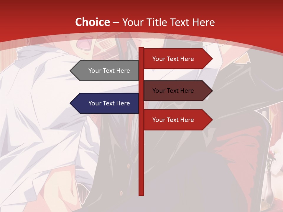 A Couple Of People That Are In A Room PowerPoint Template