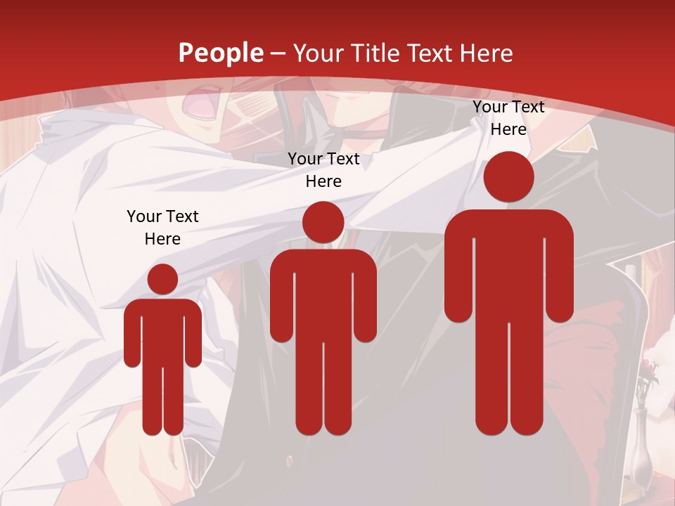 A Couple Of People That Are In A Room PowerPoint Template