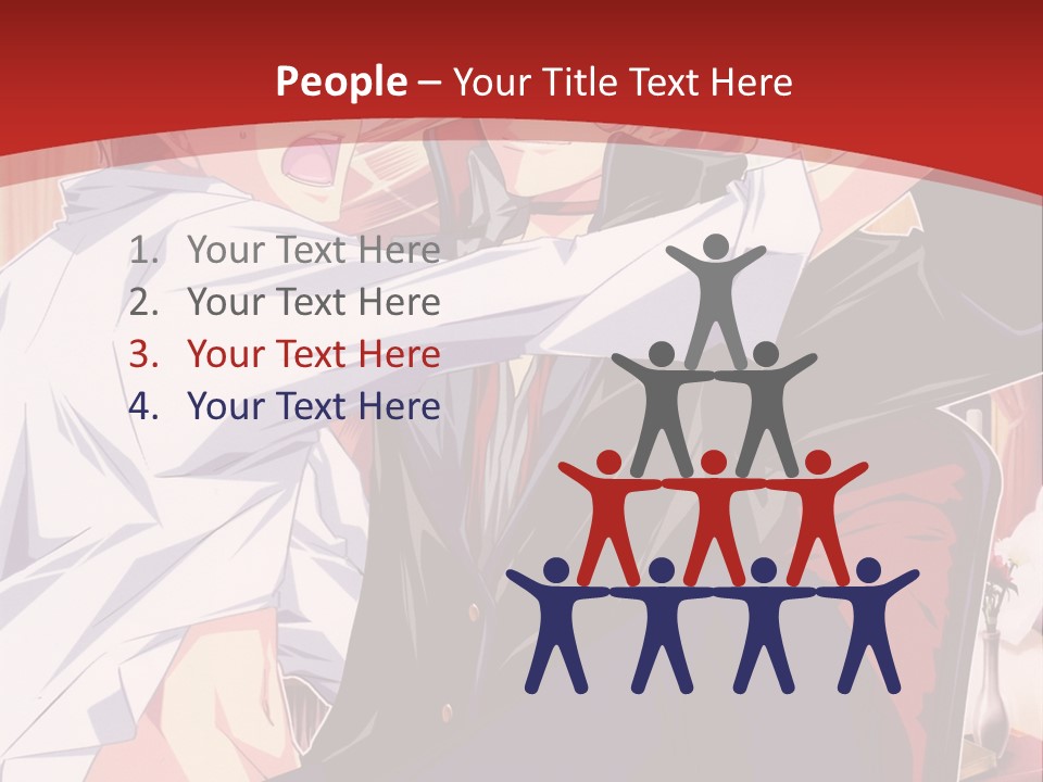 A Couple Of People That Are In A Room PowerPoint Template