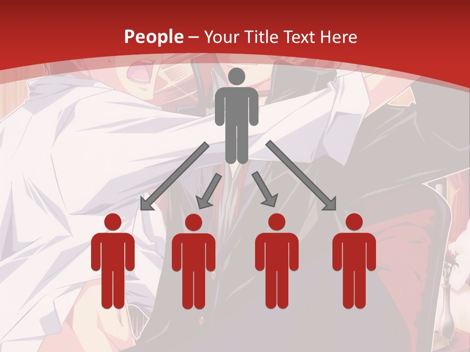 A Couple Of People That Are In A Room PowerPoint Template