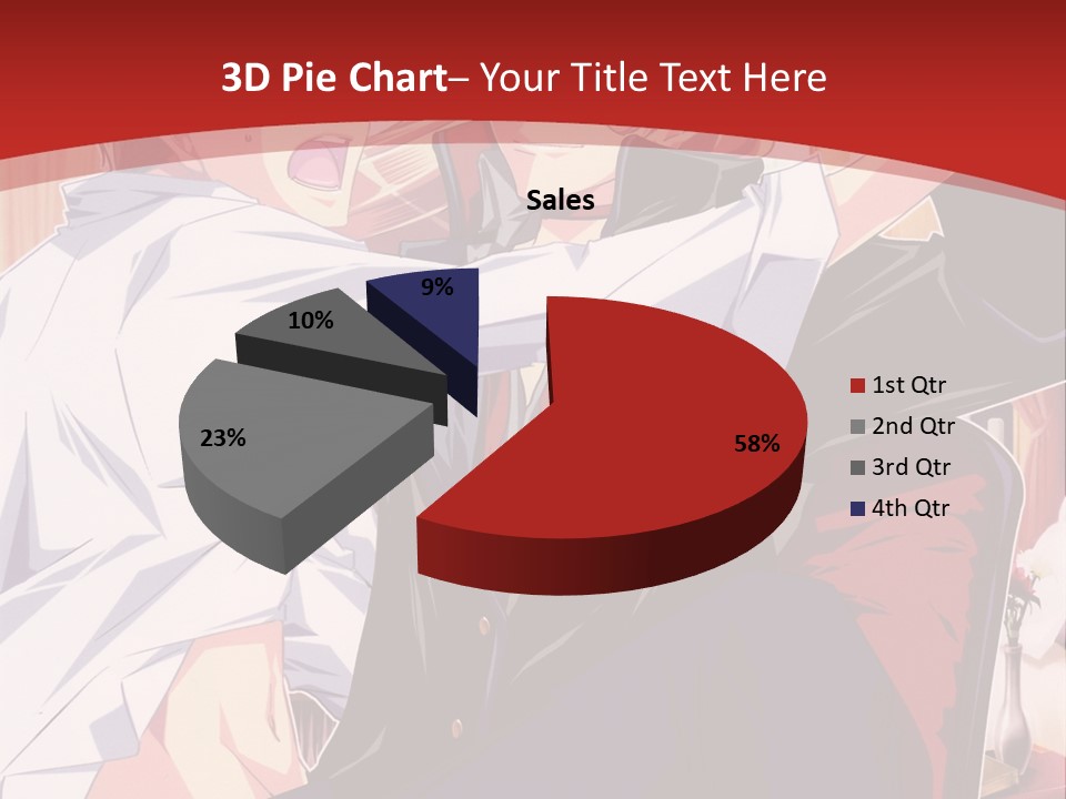 A Couple Of People That Are In A Room PowerPoint Template